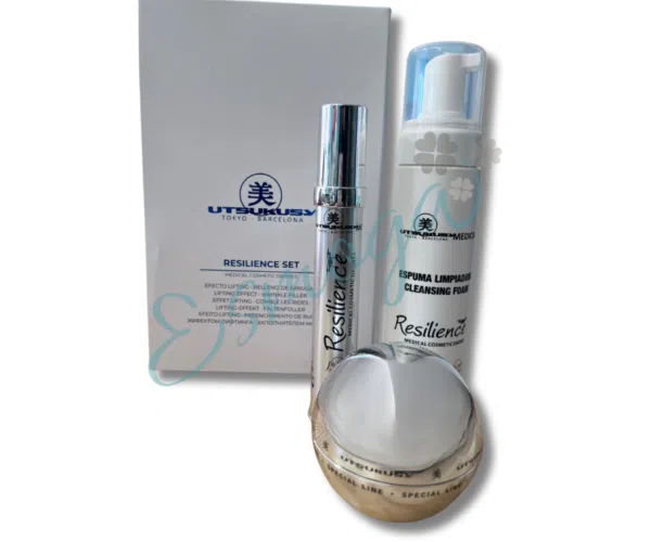 Kit Resilience crema facial + serum antiarrugas Utsukusy Cosmetics
