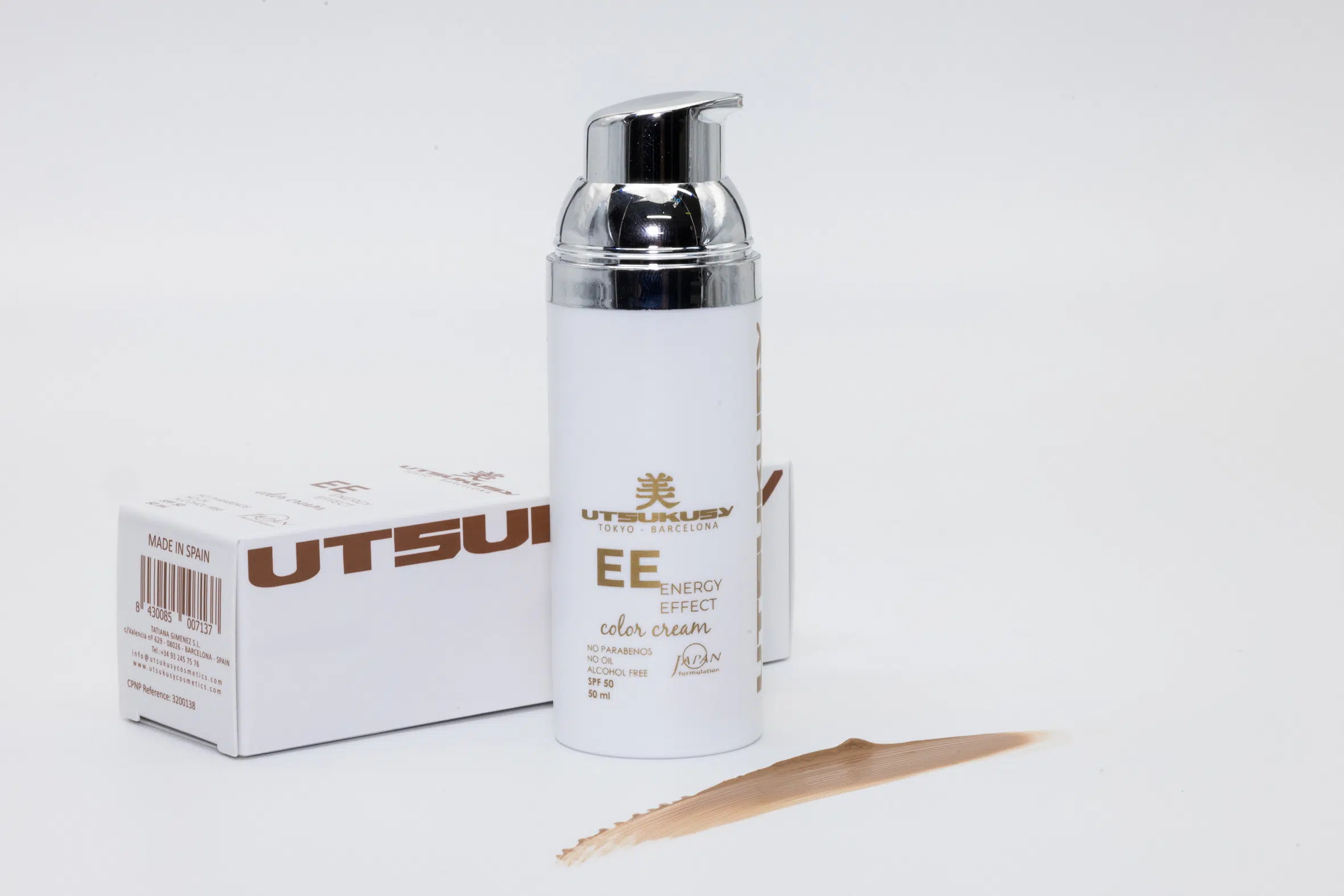 Crema EE EnergyEfect SPF50 Crema proteccion solar 50 con color maquillaje Utsukusy