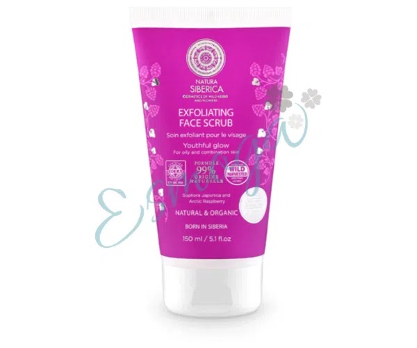 Peeling facial exfoliante para piel grasa o mixta Brillo Juvenil Natura Siberica