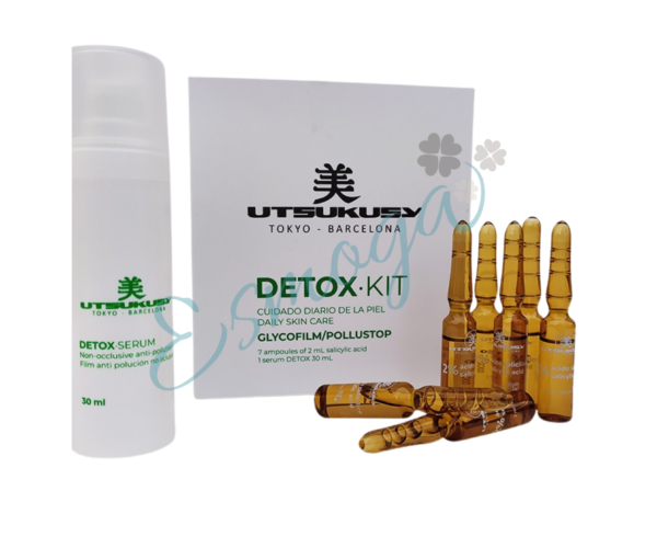 Tratamiento facial detox mascarilla Detox Kit Antimanchas, Utsukusy Protege tu rostro de los efectos secundarios del uso de la mascarillaKit Detox para piel de utsukusy