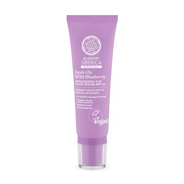 crema de dia vigorizante SPF20 Natura Siberica Blueberry