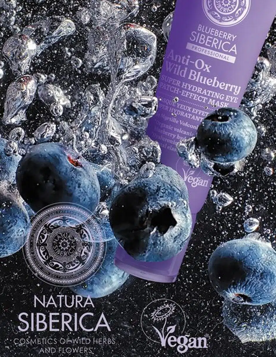 Mascarilla super hidratante para el contorno de ojos blueberry natura siberica