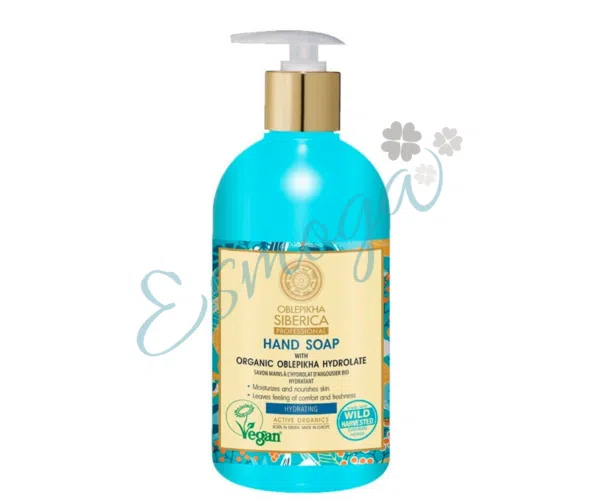 Jabón de manos hidratante con hidrolato de espino amarillo orgánico NAtura Siberica