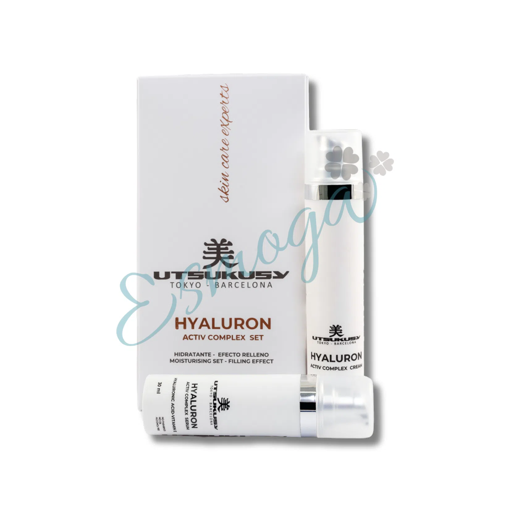 hyaluron-crema y serum utsukusy cosmetics
