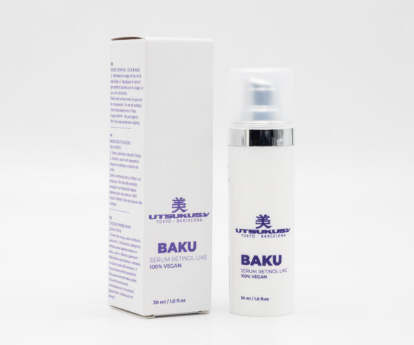 Baku serum retinol-like. Serum ultra-concentrado diseñado para prolongar y potenciar la acción renovadora y equilibrante de la piel.