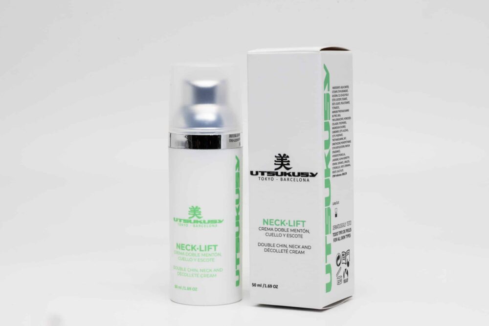 Neck lift Cream, Crema cuello, escote y mentón, Utsukusy Cosmetics