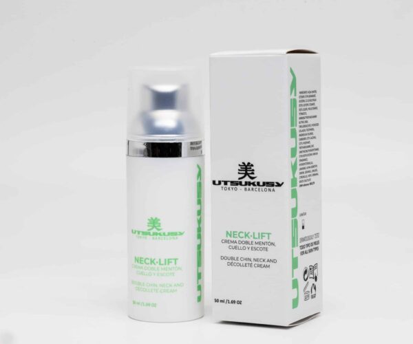 Neck lift Cream, Crema cuello, escote y mentón, Utsukusy Cosmetics