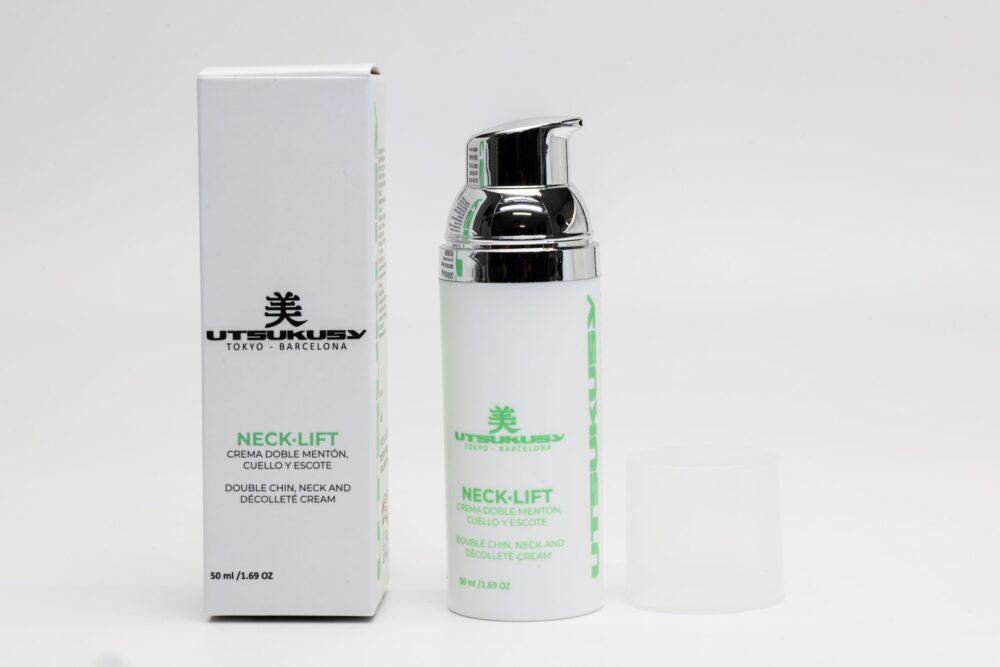 Neck lift Cream, Crema cuello, escote y mentón, Utsukusy Cosmetics