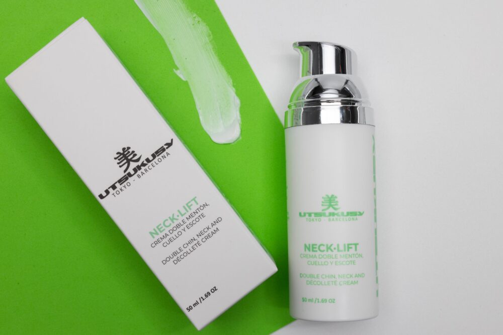 Neck lift Cream, Crema cuello, escote y mentón, Utsukusy Cosmetics