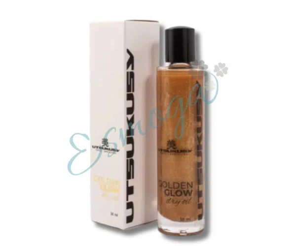 GOLDEN GLOW dry oil ACEITE SECO MULTIFUNCIÓN Devuelve a la piel y cabellos el brillo del sol, Utsukusy Cosmetics