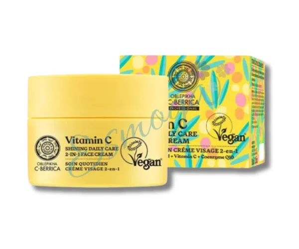 Crema facial iluminadora 2 en 1 Oblepikha. Natura Siberica