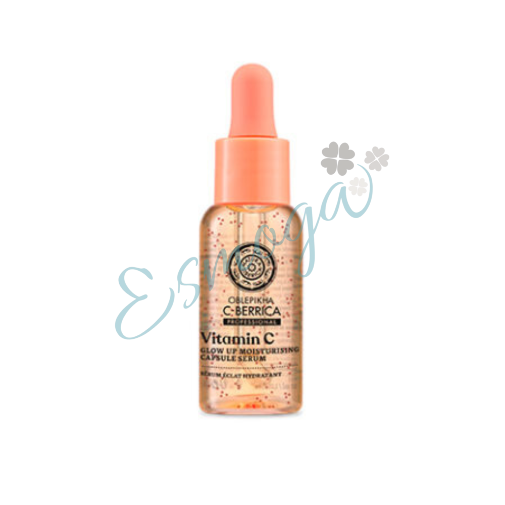 Sérum facial hidratante con cápsulas "Glow up", Oblepikha C-Berrica. Natura Siberica