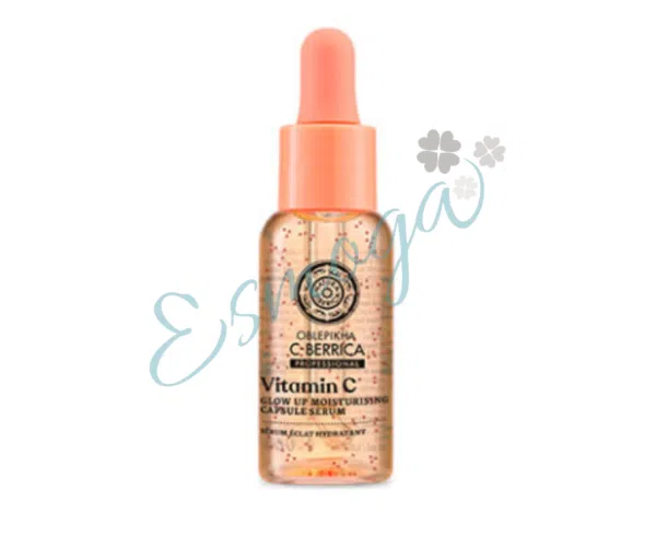 Sérum facial hidratante con cápsulas "Glow up", Oblepikha C-Berrica. Natura Siberica