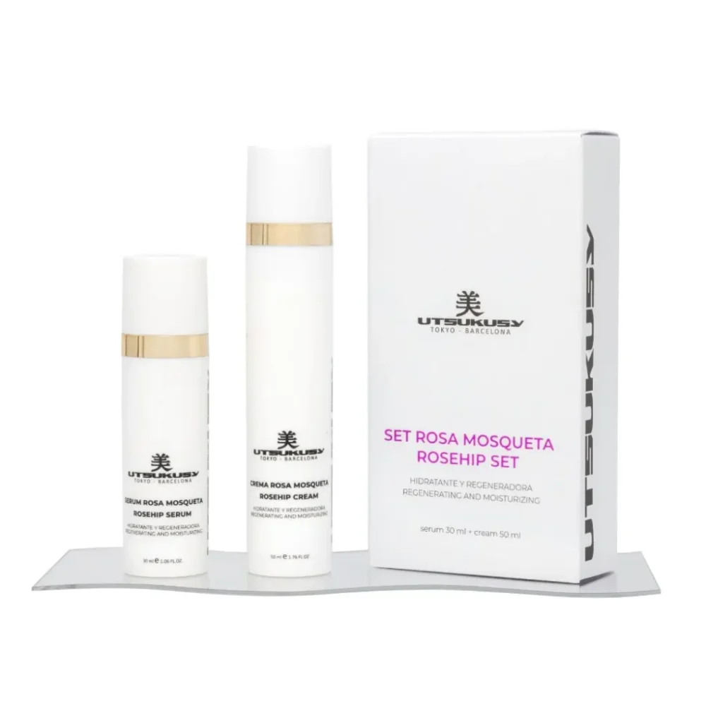 Kit Rosa Mosqueta "Rosehip", regenerador e hidratante, Utsukusy Cosmetics