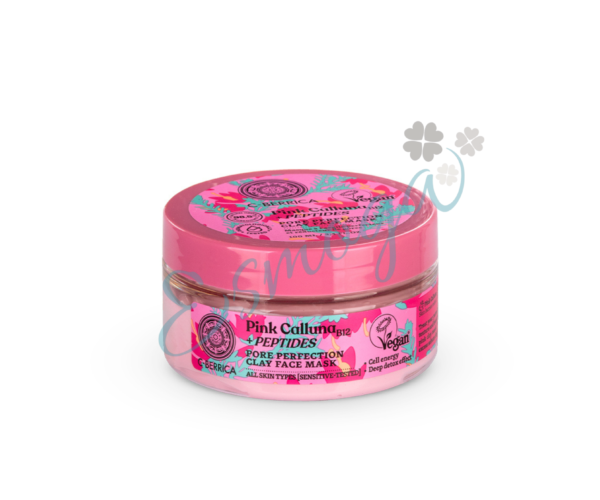 Mascarilla Facial de arcilla «Poros perfectos» – Pink Calluna, Natura Siberica