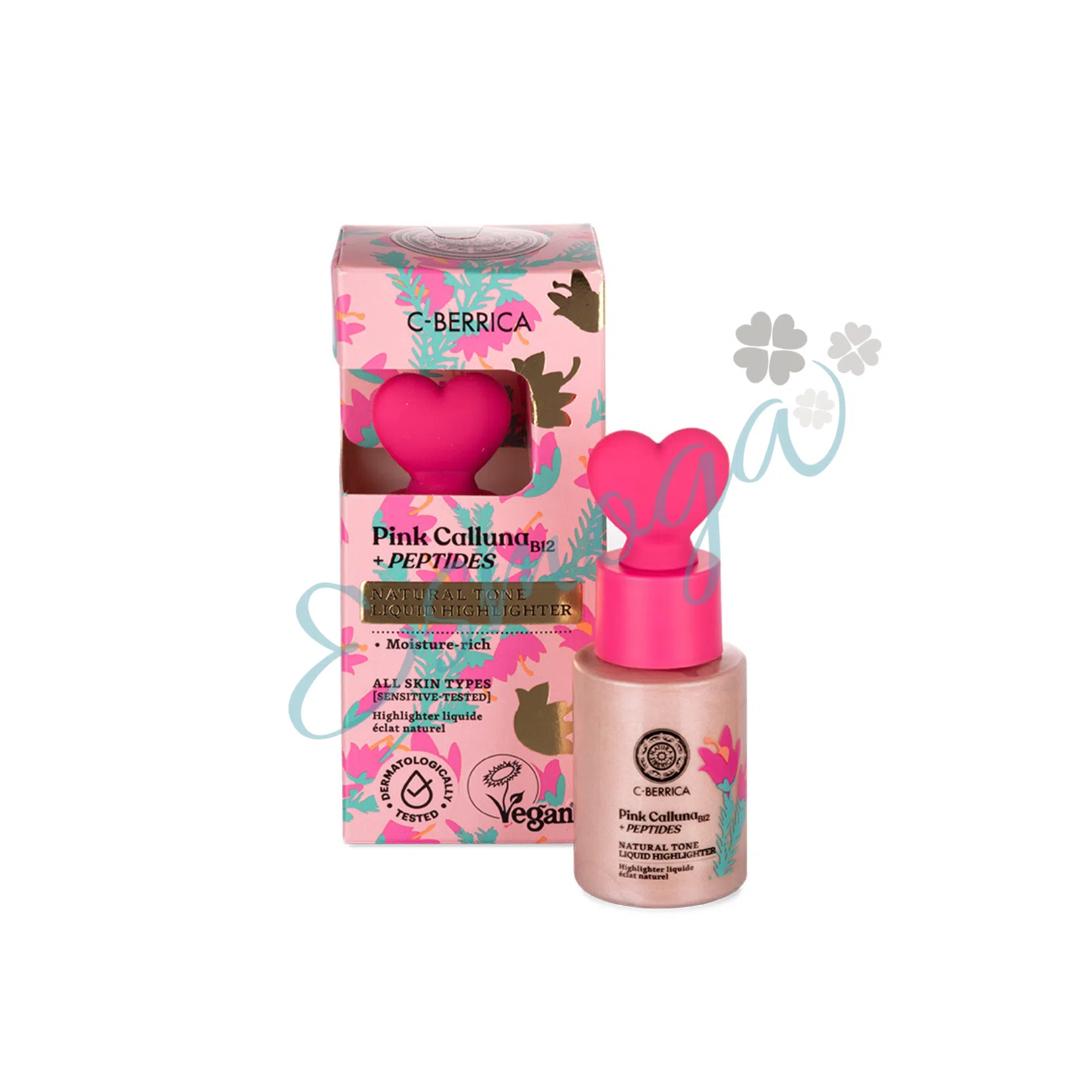 Iluminador Líquido "Natural Tone" – Pink Calluna, Natura Siberica